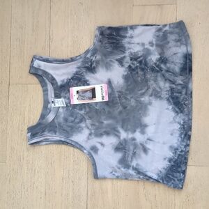 NWT Gray Tie Dye Tank Top